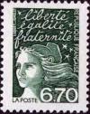 timbre N° 3098, Marianne du 14 Juillet, Liberté, égalité, fraternité