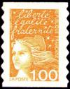 timbre N° 3101, Marianne du 14 Juillet, Liberté, égalité, fraternité