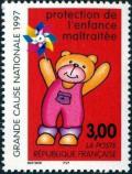 timbre N° 3124, Protection de l'enfance maltraitée