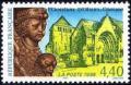 timbre N° 3128, Abbaye de Moutier d'Ahun (Creuse) 1000 ans