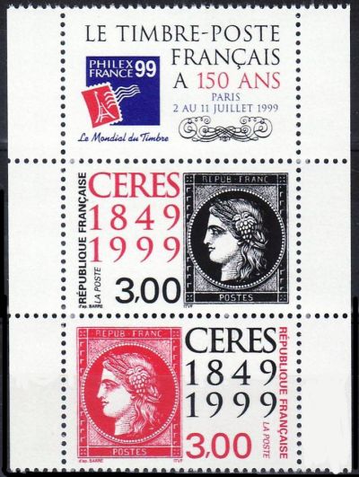  150ème anniversaire du premier timbre-poste français, Le Cérès rouge et noir 1900 