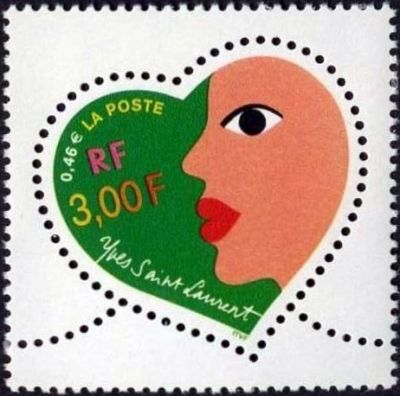  Saint Valentin <br>Cœur d'Yves Saint Laurent (visage)
