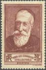 timbre N° 380, Anatole France (1844-1924) - Pour les chômeurs intellectuels
