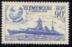 timbre N° 425, Cuirassé «Le Clémenceau»
