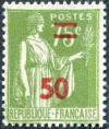 timbre N° 480, Type Paix 50c sur 75c