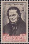 timbre N° 550, Stendhal (1783-1842) écrivain français