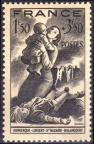 timbre N° 584, Villes bombardées Dunkerque - Lorient - Saint-Nazaire - Billancourt 