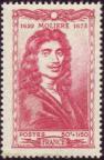 timbre N° 612, Molière (1622-1673) écrivain auteur de comédies