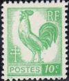 timbre N° 630, Série d'Alger Coq et Marianne de l'avenir