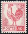 timbre N° 633, Série d'Alger Coq et Marianne de l'avenir