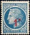 timbre N° 791, Timbre de 1945-47 (Cérès N° 678) surchargé
