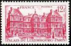 timbre N° 803, Palais du Luxembourg 12 F rouge carminé