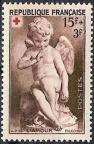 timbre N° 877, Croix rouge «l'Amour» par Falconet (1716-1791)