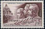 timbre N° 898, Docteurs Picqué, Roussin, Villemin et le Val de Grace