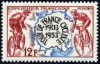 timbre N° 955, Cinquantenaire du tour de france cycliste