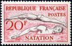 timbre N° 960, Jeux olympiques d'Helsinki (1952) Natation