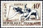 timbre N° 963, Jeux olympiques d'Helsinki (1952) Canoë