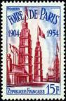 timbre N° 975, Cinquantenaire de la foire de Paris