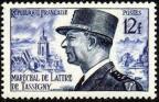 timbre N° 982, Maréchal de Lattre de Tassigny (1889-1952)