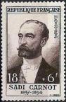 timbre N° 991, Sadi Carnot (1857-1894) Président de la république de 1887 à 1894