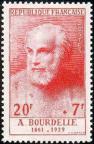 timbre N° 992, Antoine Bourdelle (1861-1929) sculpteur et artiste peintre français.