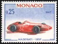  25éme Grand prix automobile de Monaco. Voiture de vainqueur : Maserati 1957 