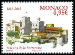 timbre de Monaco N° 2991 légende : 800 ans de la forteresse