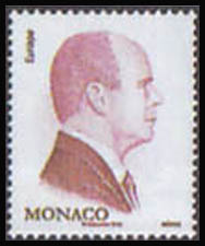 timbre de Monaco N° 3017 légende : Série courante S A S le prince Albert II