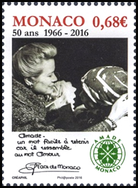 timbre de Monaco N° 3051 légende : 50 ans de l'Amade Monaco