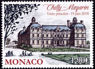 timbre de Monaco N° 3144 légende : Anciens fiefs des Grimaldi - Chilly-Mazarin