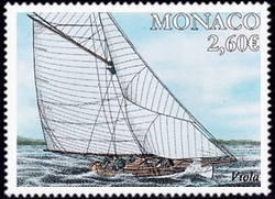 timbre de Monaco N° 3161 légende : Yachting - Viola