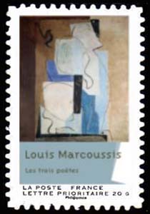  Peintures du XXème siècle - Cubisme, <br>Louis Les trois poètes (1929) de Louis Marcoussis