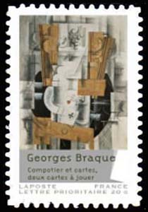  Peintures du XXème siècle - Cubisme, <br>Compotier et cartes (1912-1913) de Georges Braque