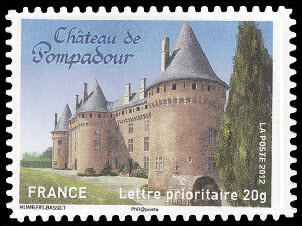 timbre N° 719, Château de Pompadour