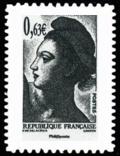  La Véme république au fil du timbre, Liberté <br>Liberté