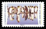 timbre N° 1820, Animaux du monde «Reflets» - Manchots royaux