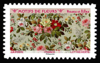  Motifs de fleurs <br>Roses et lilas