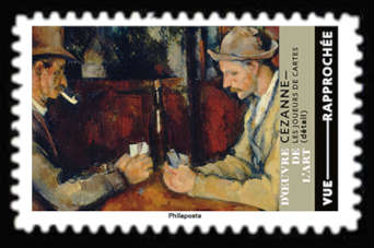  Chefs-d'œuvre de l'art - Vue rapprochée <br>Paul Cézanne - Les joueurs de cartes