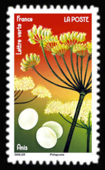 Fleur et douceur - bonbons d'anis - timbre de 2022