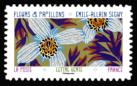 timbre N° 2277, Fleurs et papillons