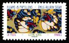 timbre N° 2278, Fleurs et papillons