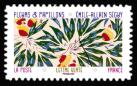 timbre N° 2280, Fleurs et papillons