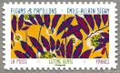 timbre N° 2286, Fleurs et papillons