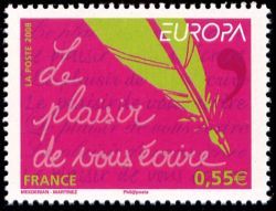 timbre N° 207 / 4181, Le Plaisir de vous écrire Europa