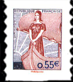 timbre N° 225 / 4287, Marianne à la Nef