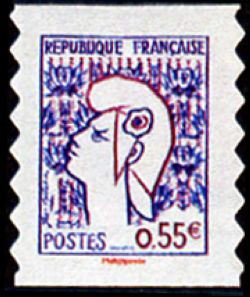 timbre N° 227 / 4289, Marianne de Cocteau