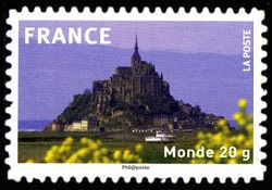  La France en timbre <br>Le Mont-Saint-Michel (Manche)