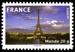  La France en timbre <br>La tour Eiffel (Paris)