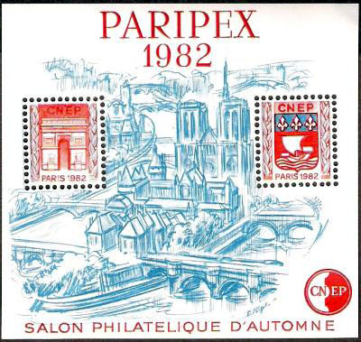 Timbres - Thème timbres sur timbres - France - Feuillets CNEP - 2005 - No  CNEP 44