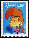 Fete du timbre Nadia personnage du dessinateur de bande dessinée Zep 